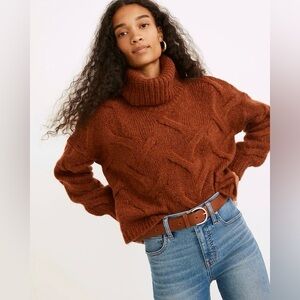 Madewell Modern Cable Turtleneck